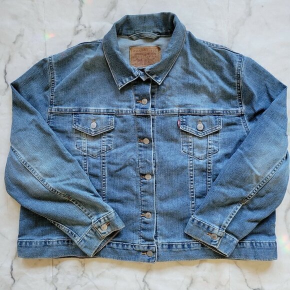 Vintage 80-90s Unisex Levi's Denim Jacket 77717-0316 Size Large/XL Light Wash - Picture 1 of 10